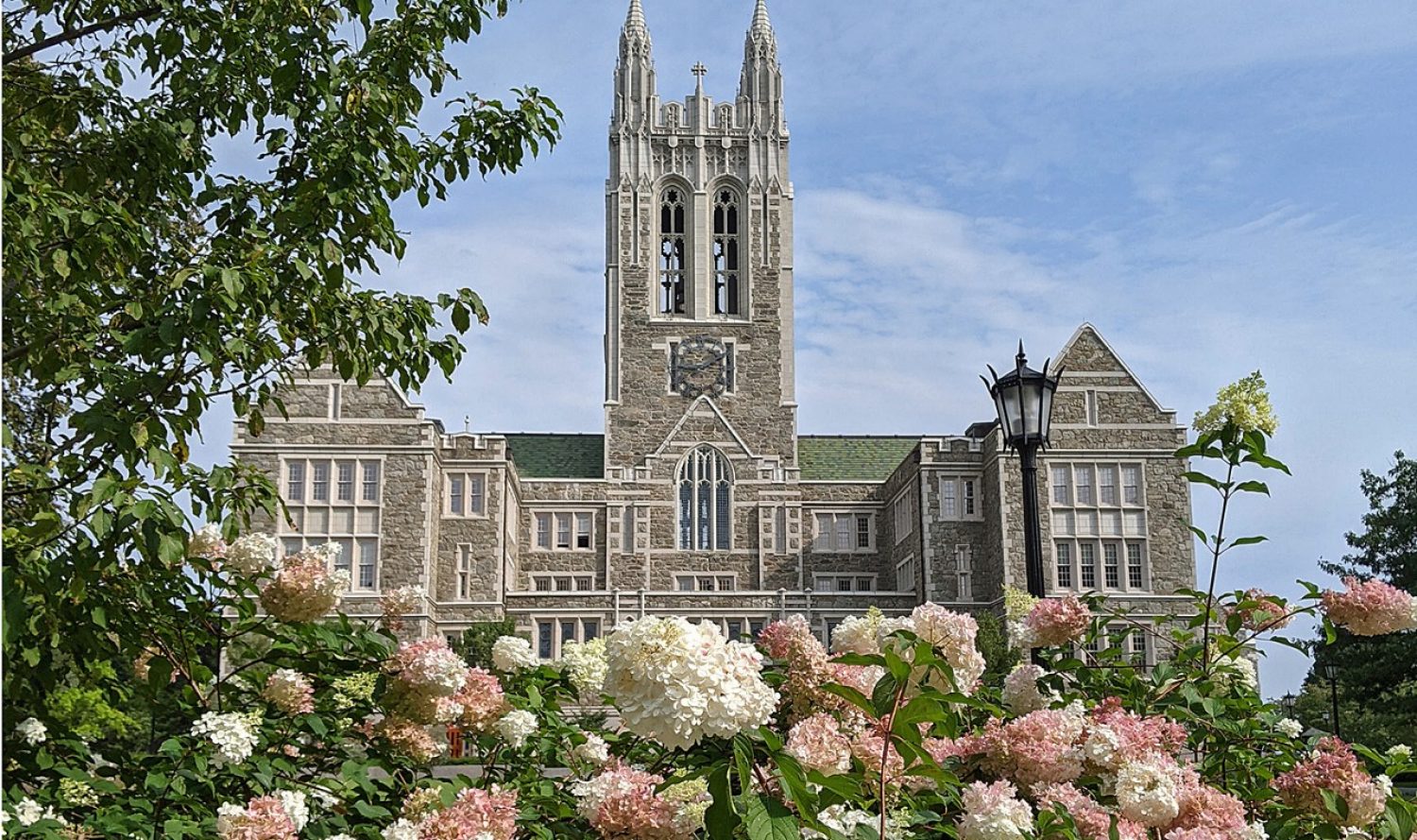 Gasson Hall in spring