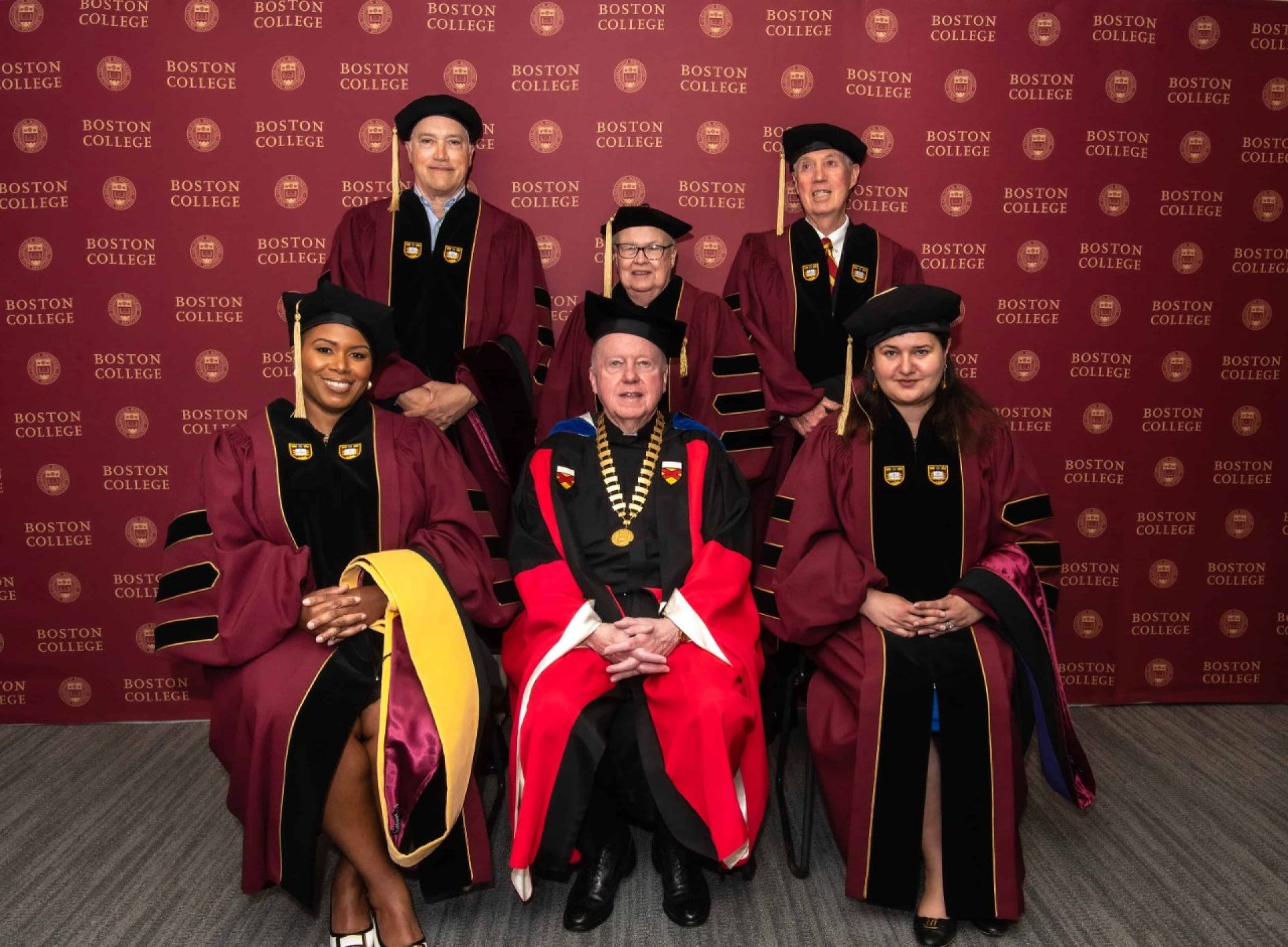 2023 honorary degree recipients in academic regalia 