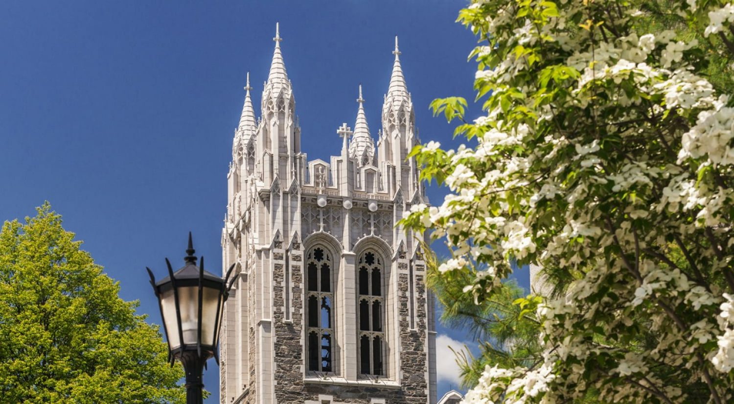 Gasson Hall in springtime