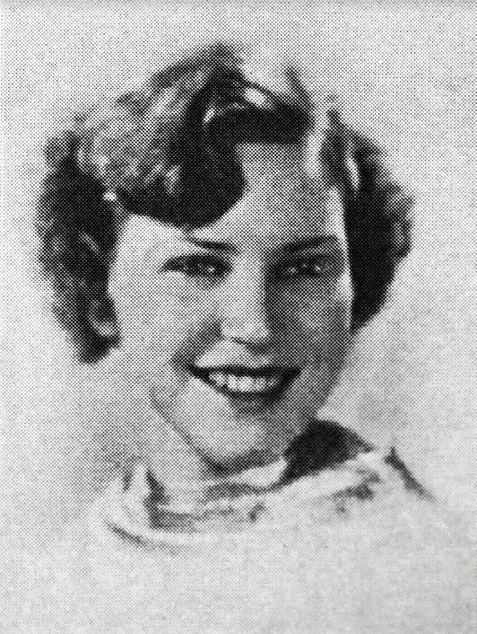 1936 yearbook photo of Millie O'Brien Tudor