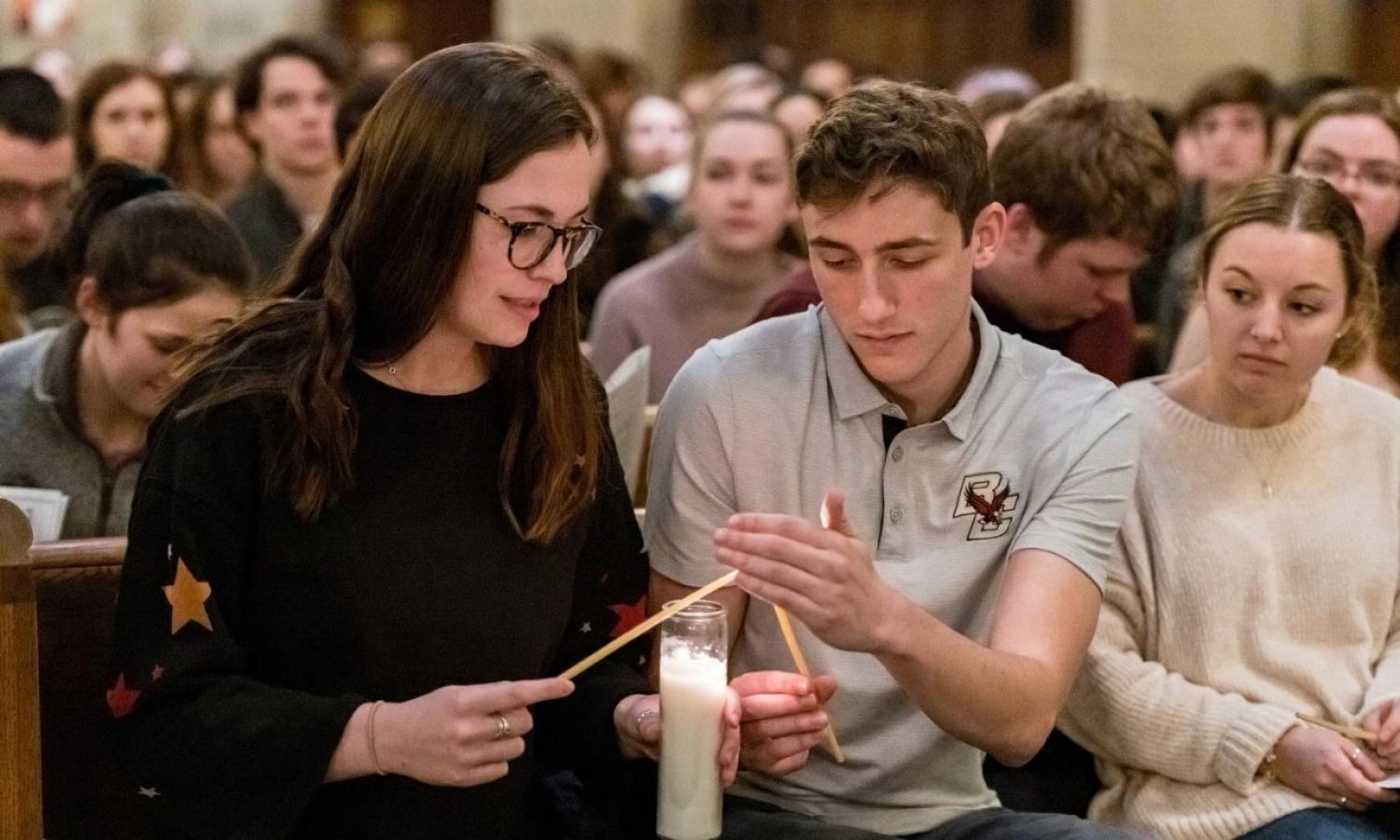 church vigil candles