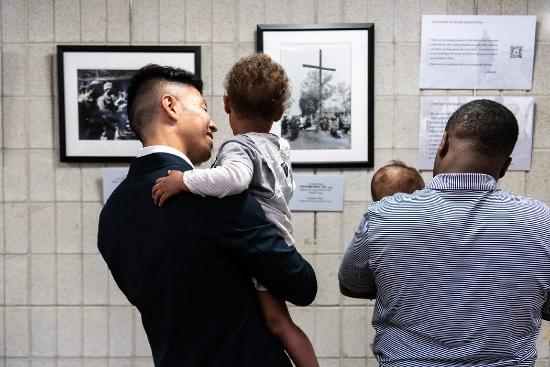 guests viewing the exhibition