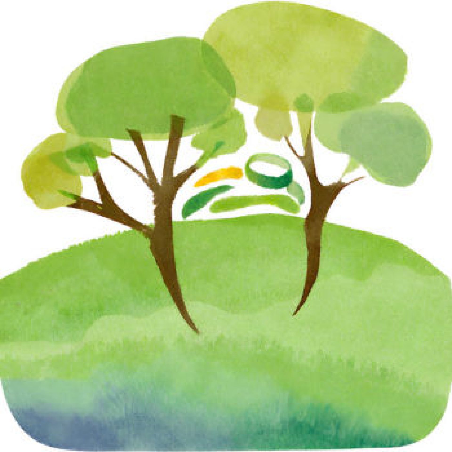 illustration of trees