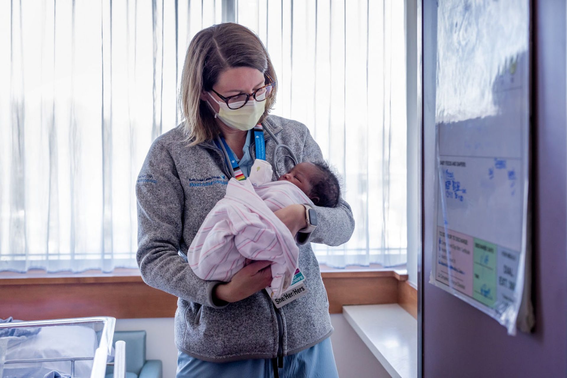 Certified Nurse Midwife Julia Dickinson of Mt. Auburn Hospital