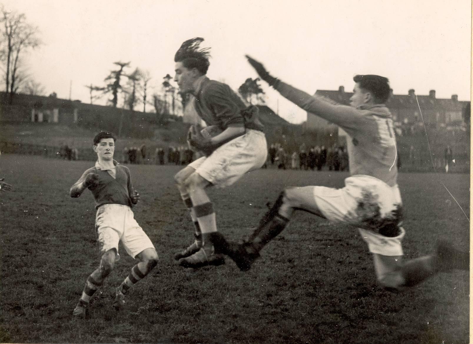 football players in uniforms on a field