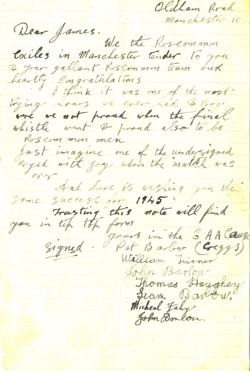 A handwritten letter