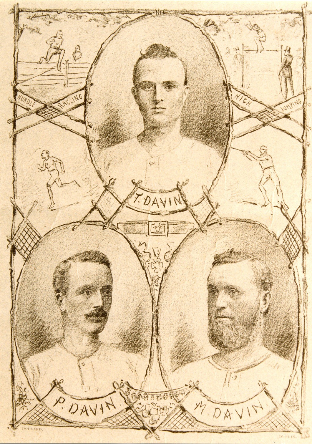 The Davin Brothers: three of the best Irish athletes of all time, who won medals at almost every athletics event in Ireland in the 1880s.