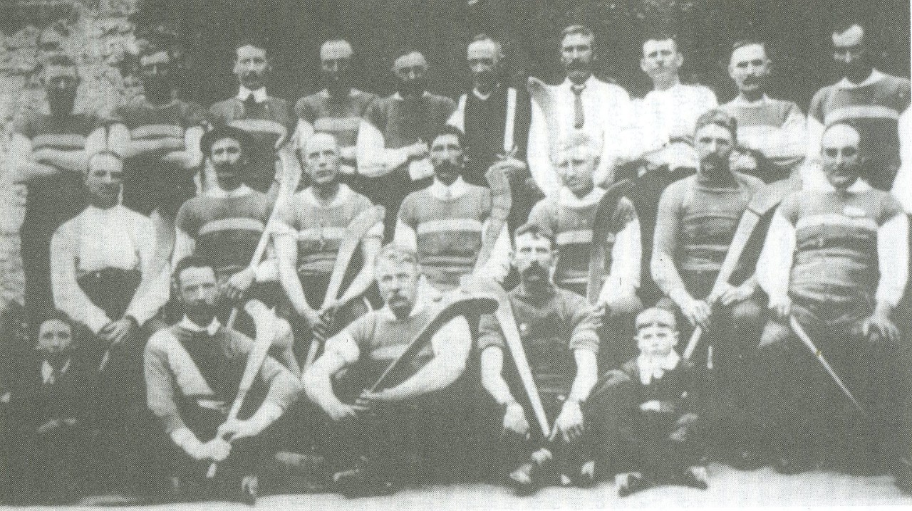 The Thurles team, which won the first All-Ireland Hurling Final, pictured here over 20 years later.