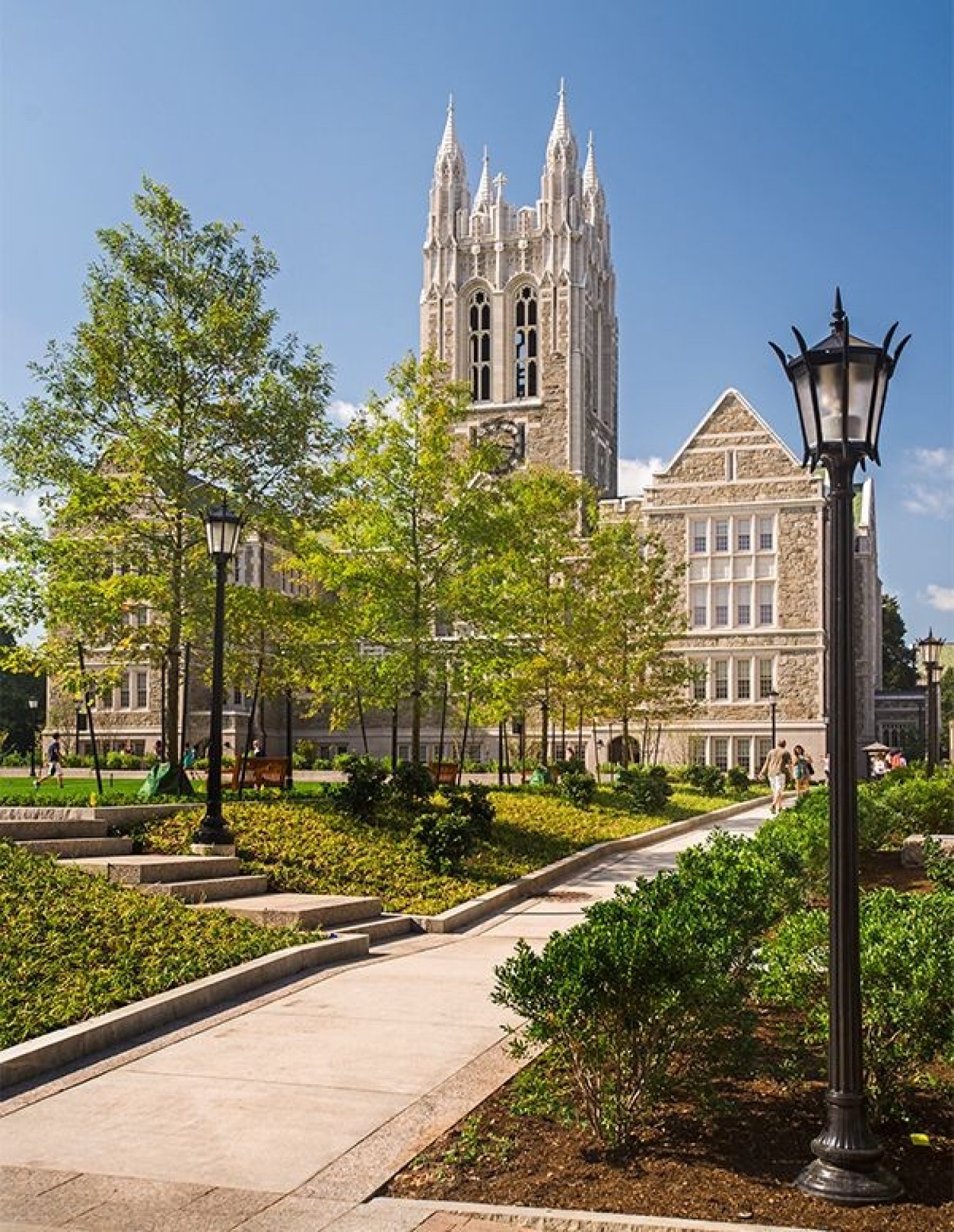 View of campus with Gasson in the background