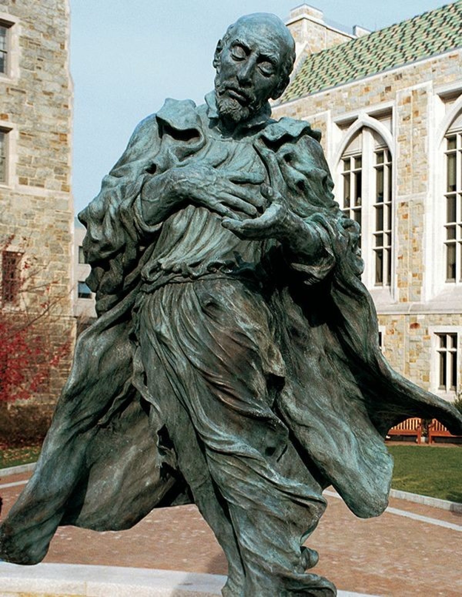 A statue of St. Ignatius