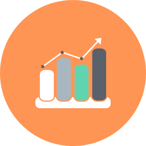 illustration of a line graph trending upward