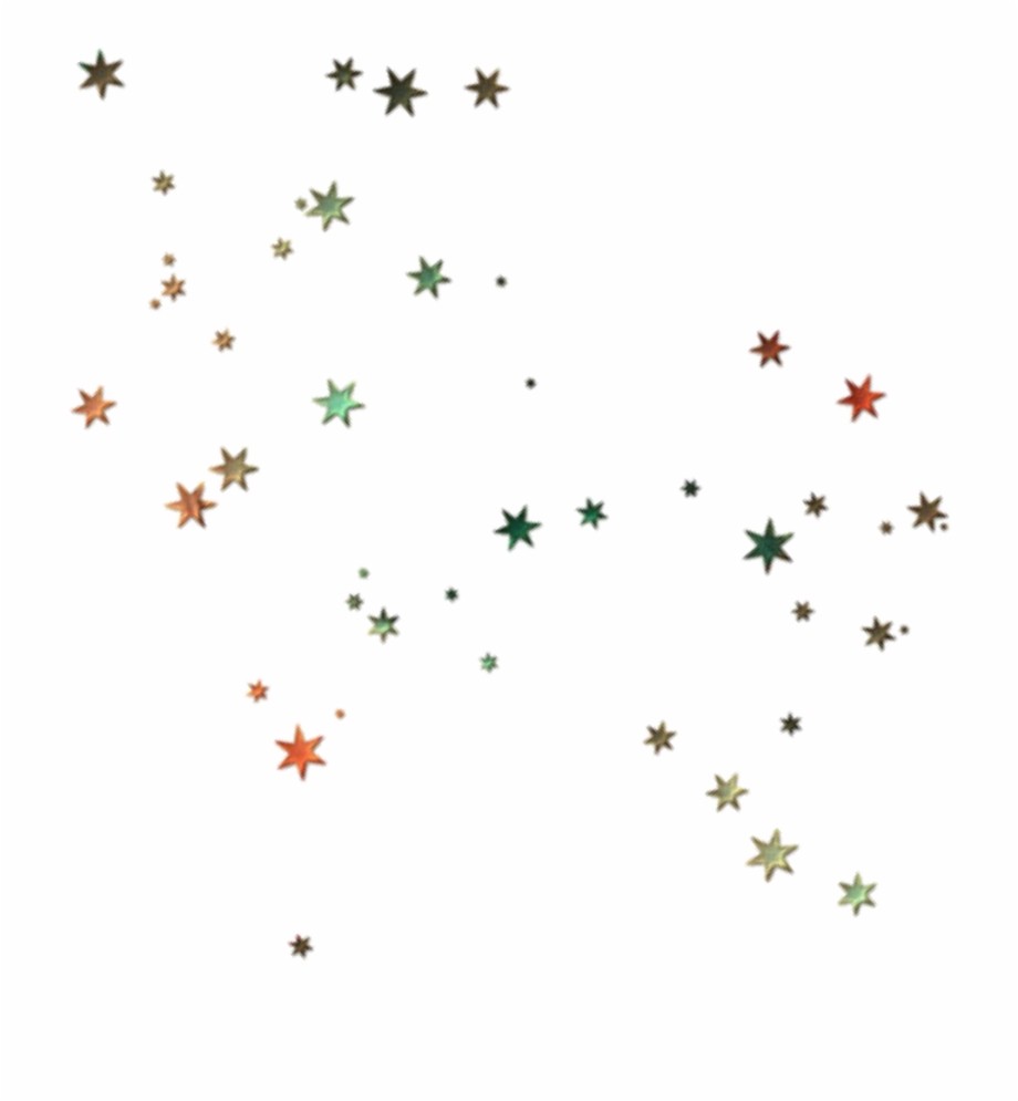 illustration: colorful stars in the air