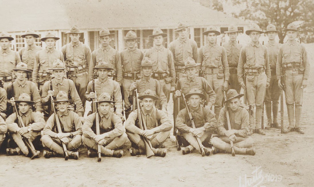 Eric Ojerholm with other soldiers