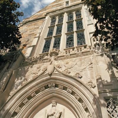Exterior of Bapst Library