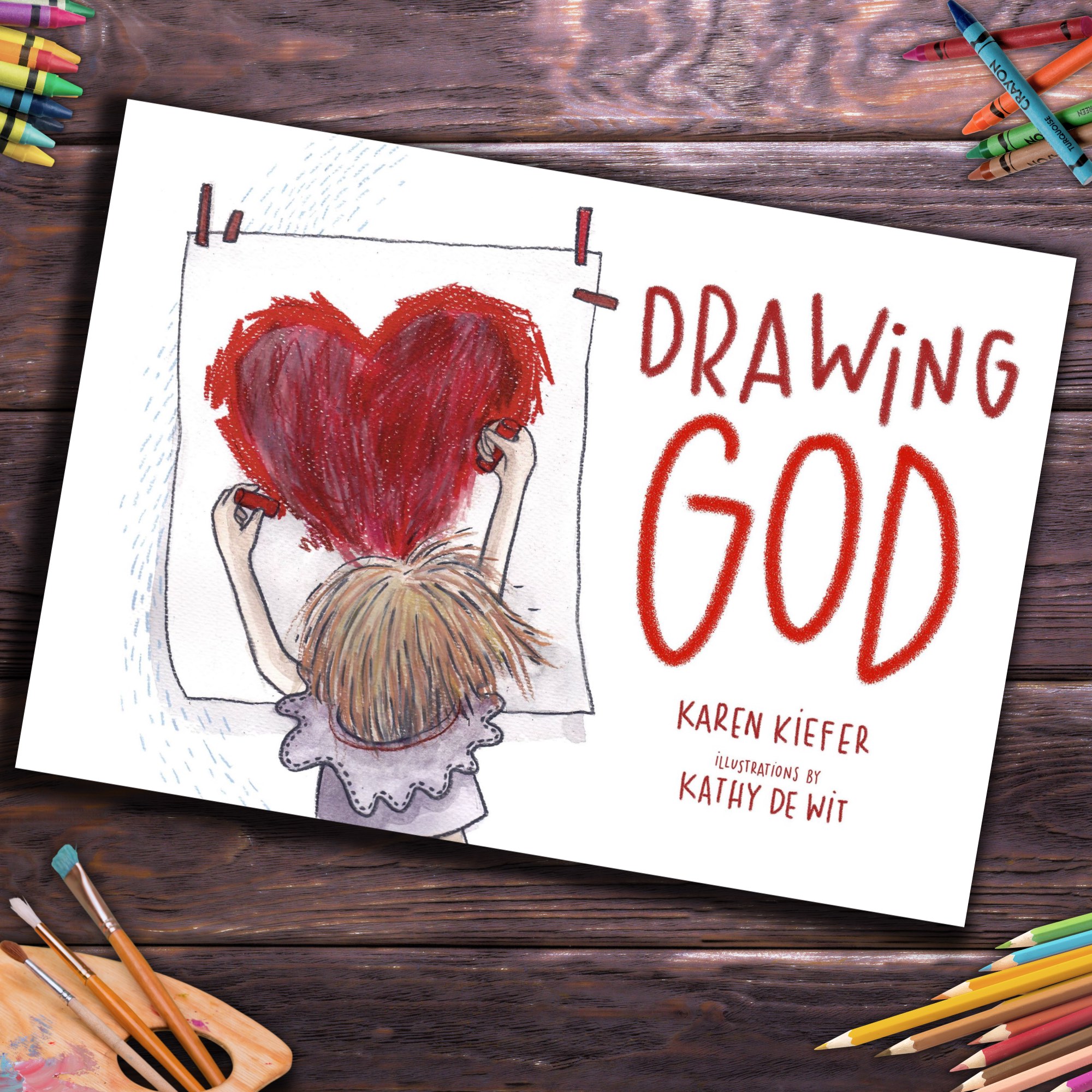 Growing God - email and website images - Drawing God on table