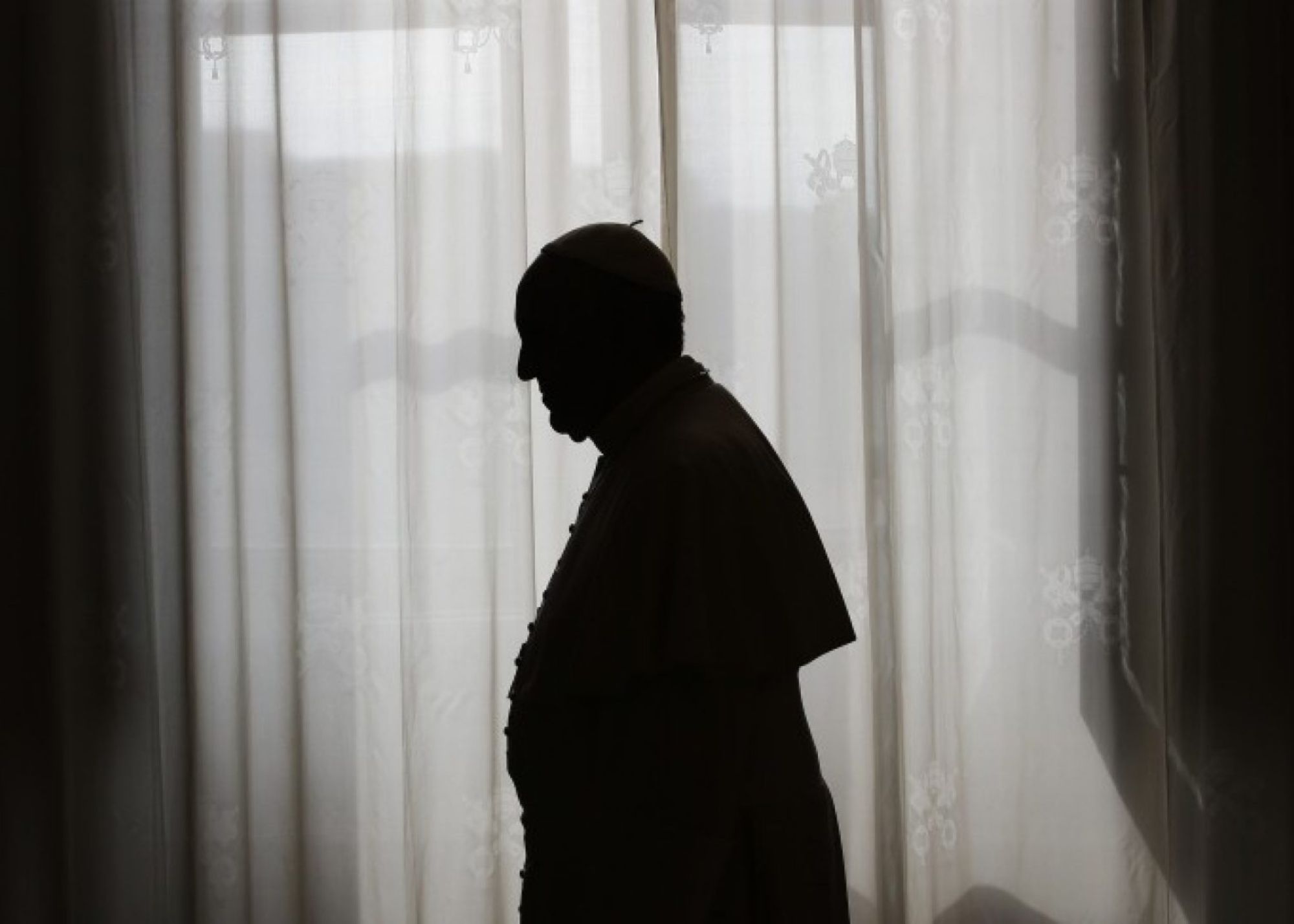 Pope Francis Guiding Light Page Banner  - Pope Francis Silhouette