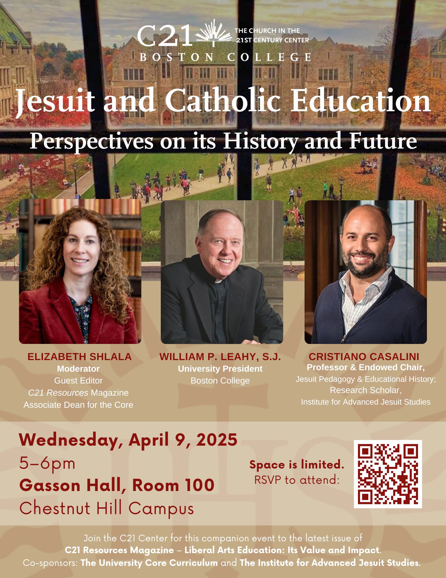 Jesuit and Catholic Education History Event Flyer 8.5x11 - 4.9.2025 - Jesuit Education History 8.5x11