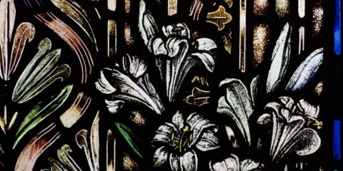 lilies in stained glass