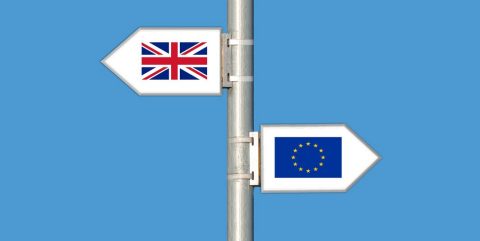 UK and EU flags