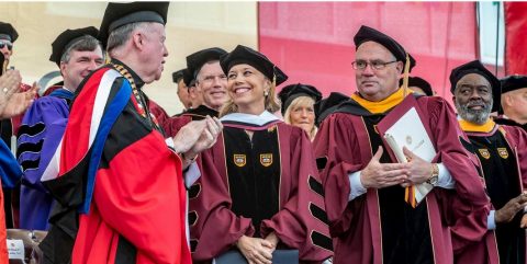 Boston College honorary degree recipient - Commencement 2019