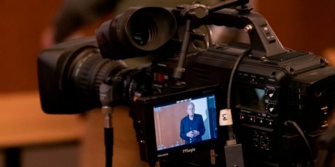Seth Jacobs being filmed by CSPAN