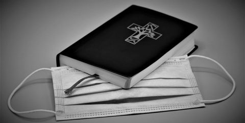 Bible and mask