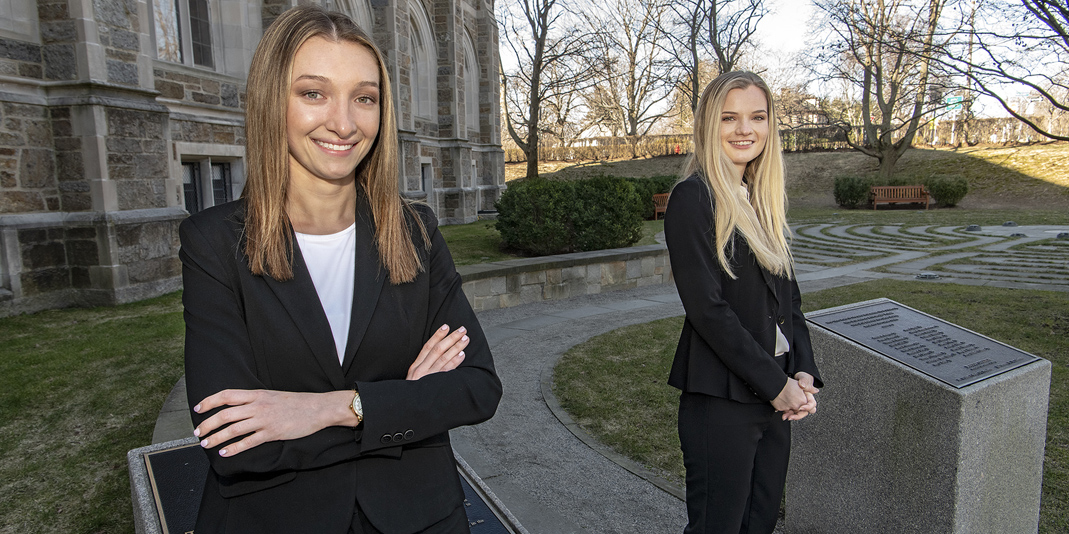 Caroline Gillette and Angela McCarthy