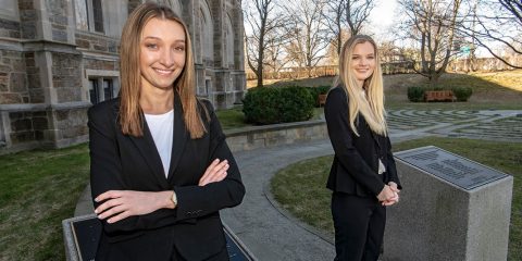 Caroline Gillette and Angela McCarthy