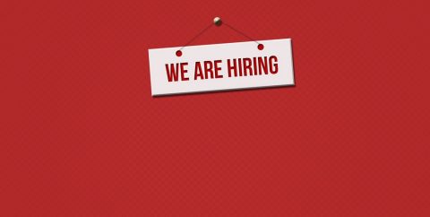 "We are hiring" sign