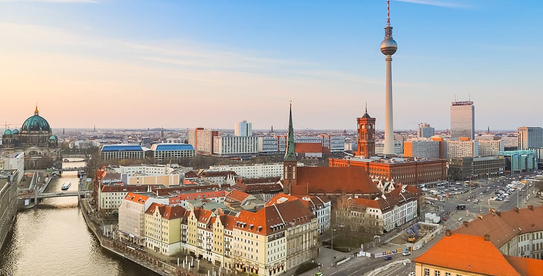 Aerial view of Berlin