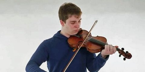 Andrew Caden fiddling