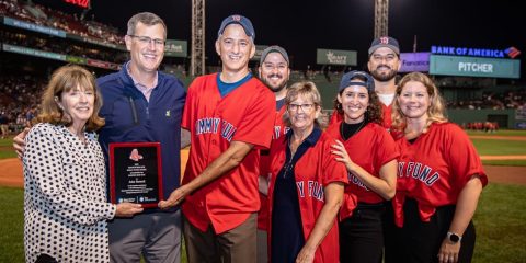 Presentation of the Jimmy Fund Award at Fenway Park (Photo by Griffin Quinn/Boston Red Sox)
