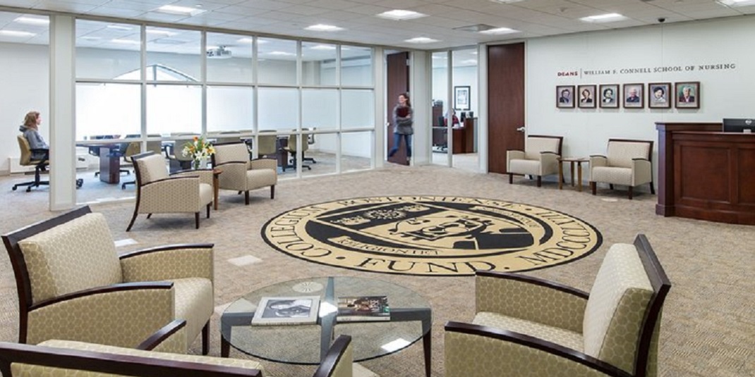 lobby of Connell School of Nursing