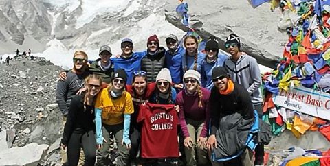 BC team at Mt. Everest Base Camp