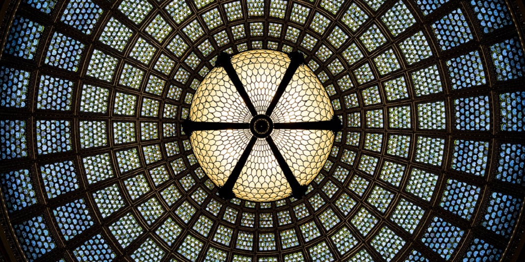 stained glass dome