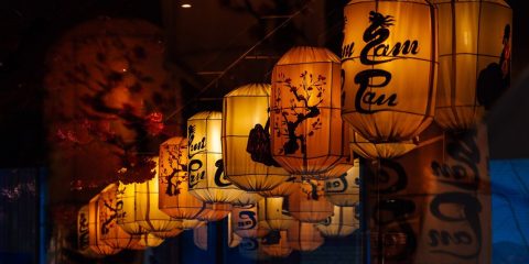 lanterns outside a Chinese restaurant