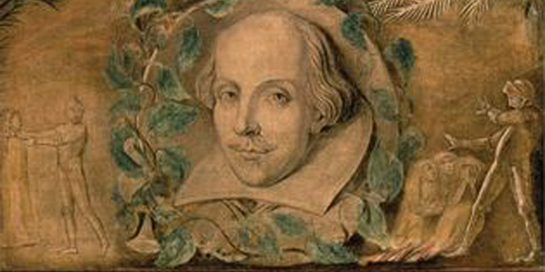illustration of Shakespeare from the book jacket