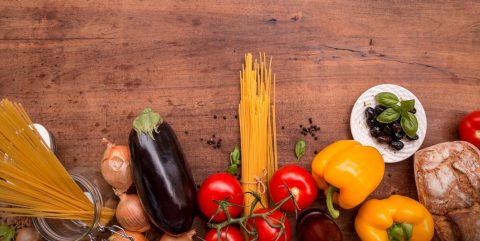 vegetables and pasta