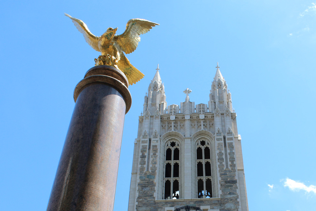 Gasson Hall in spring