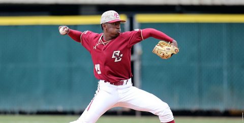 Baseball America All-American Justin Dunn of the BC Eagles