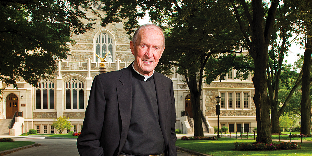 Portrait of Fr. Monan on Linden Lane