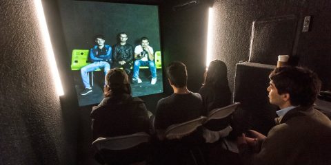 BC students in a Refugee Portal session