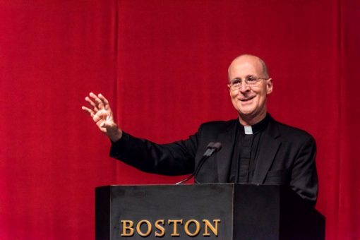Fr. James Martin, S.J. delivers the Daniel J. Harrington, S.J. Lecture (Lee Pellegrini)
