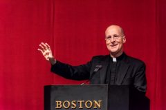 Fr. James Martin, S.J. delivers the Daniel J. Harrington, S.J. Lecture (Lee Pellegrini)