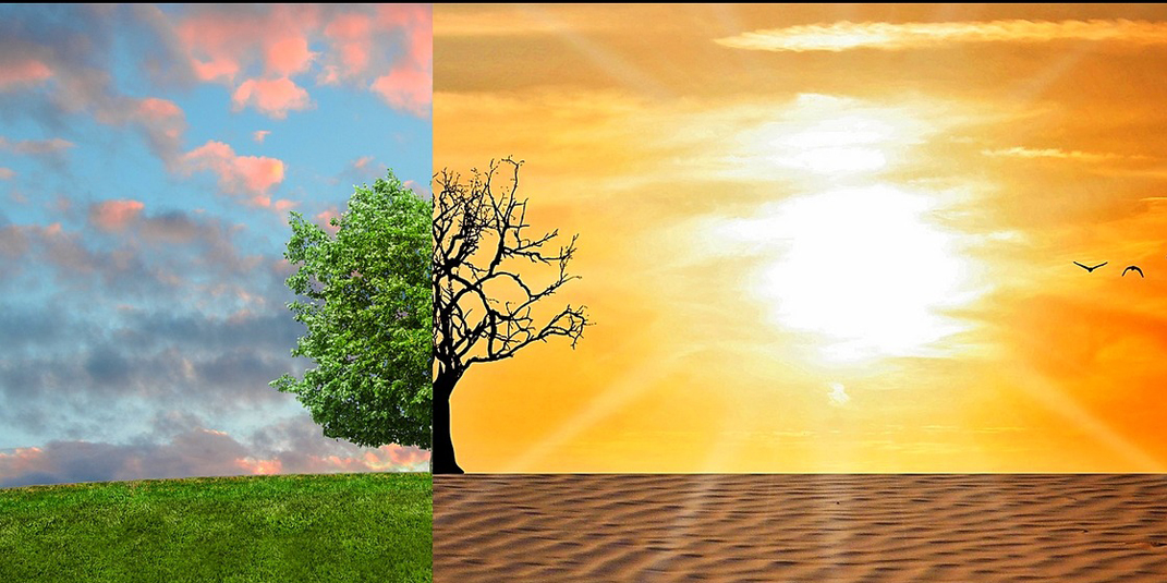 Climate change photo illustration