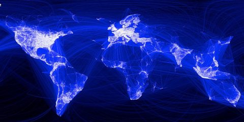 Cybersecurity graphic representation of locked data