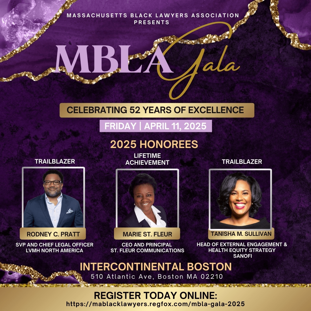 Flyer for the MBLA Gala