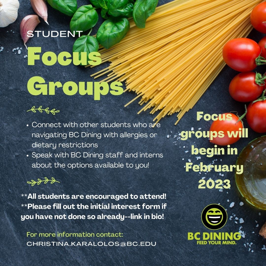 student focus groups - 1