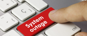 Red System outage button