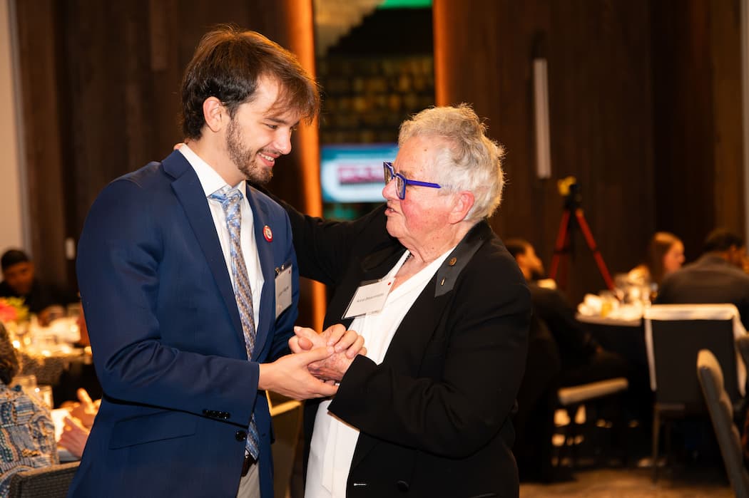Gordon Wayne and Anna Bissonnette at the Hearth gala in October. 